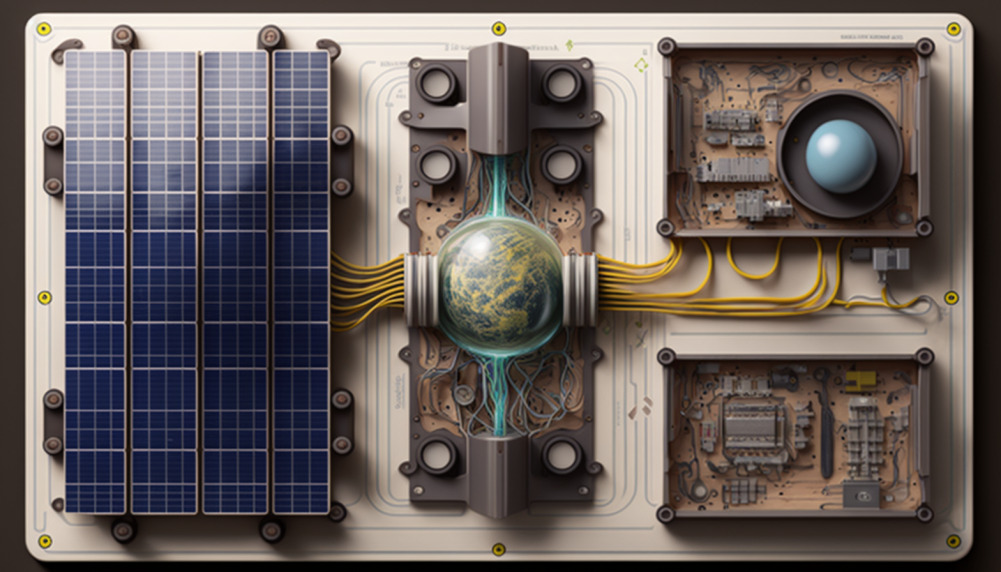 a blueprint of how solar panels work