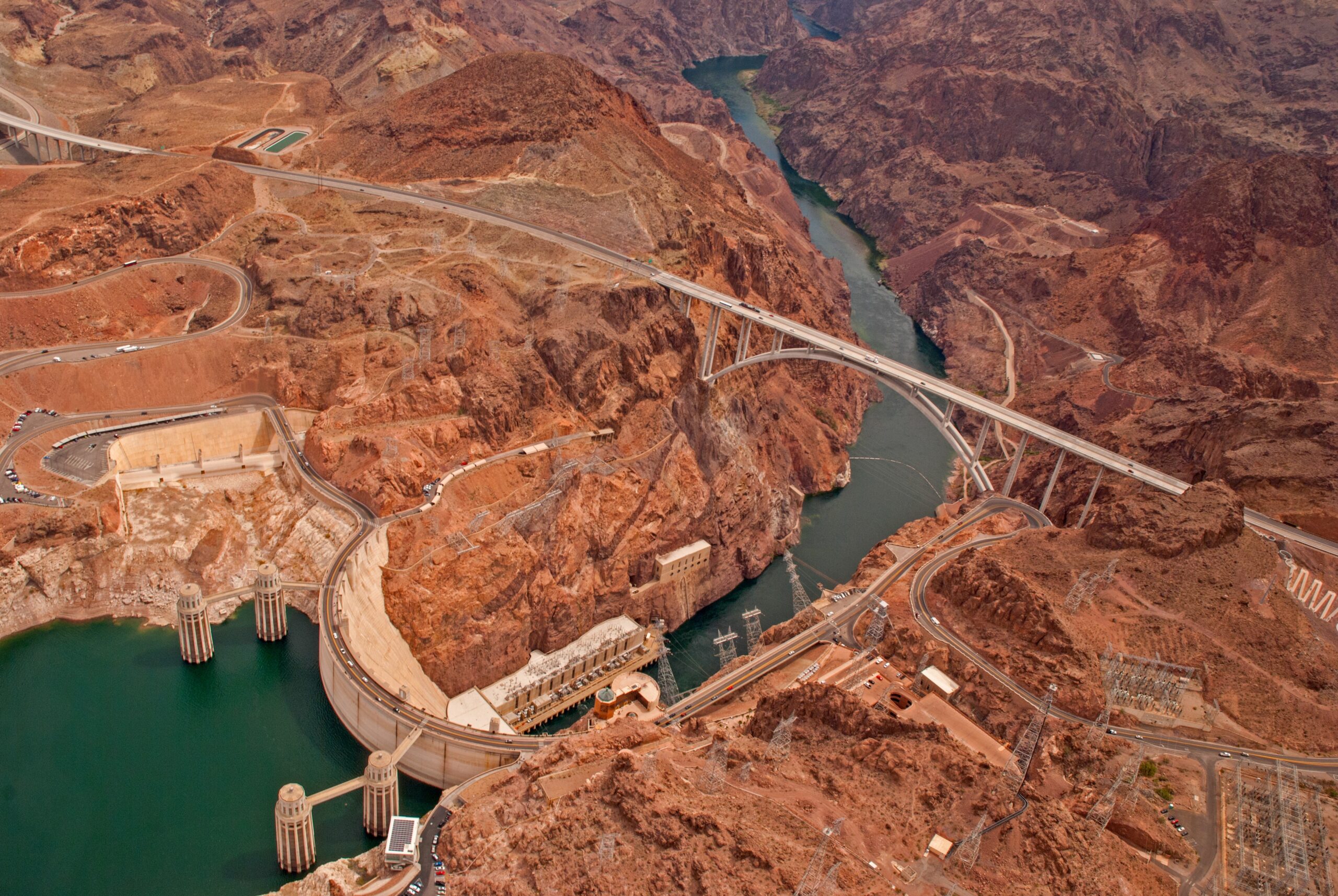 hydro dam in a desert area