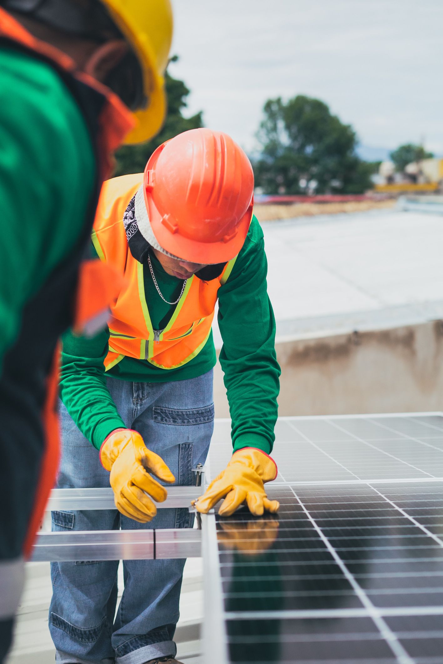 Professional solar panel installation