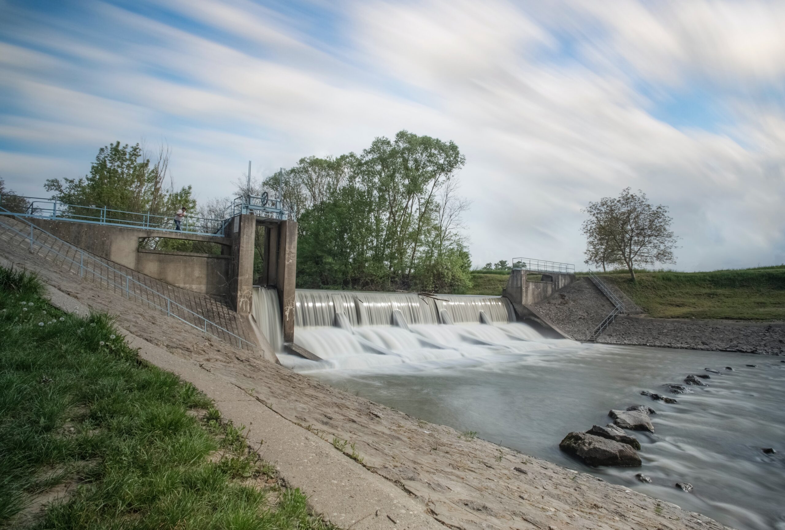 Small dam in nature